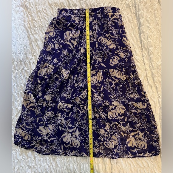 ba&sh floral tiered midi skirt M - Picture 12 of 14